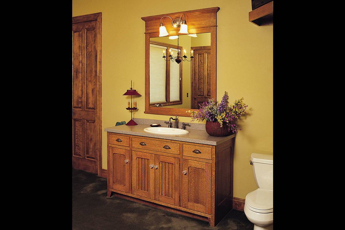 Quarter-sawn Oak Bathroom - Large