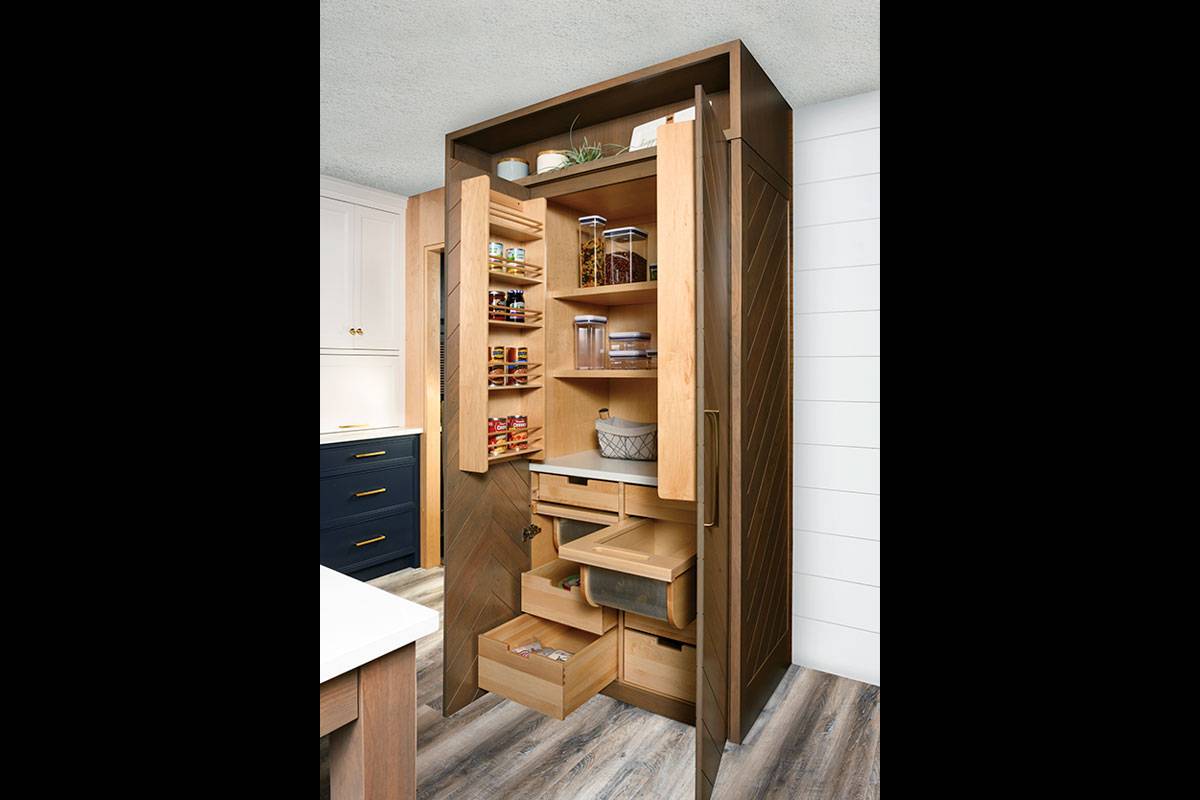 Chevron Pantry Open