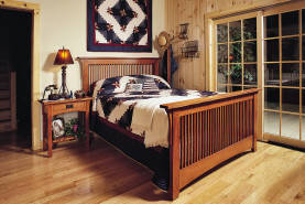 Mission Bed and Night Stand - Large