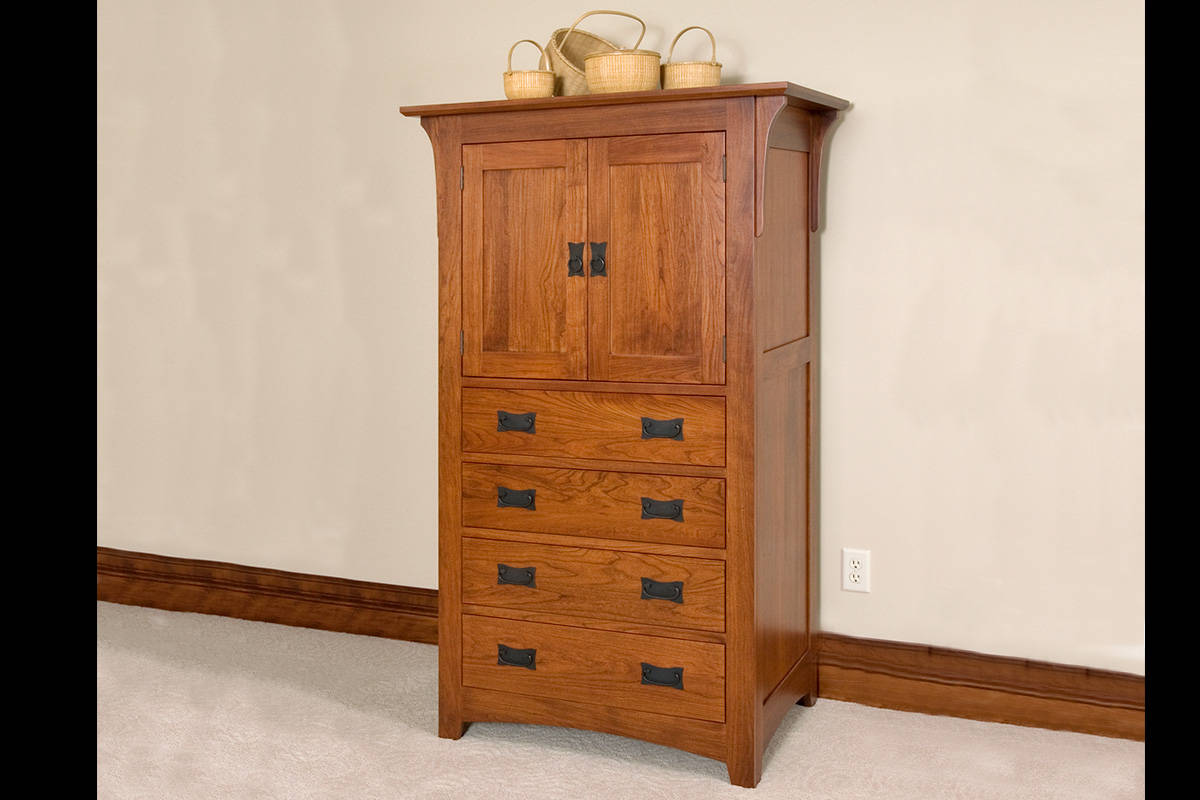 4-Drawer Mission Armoire - Large