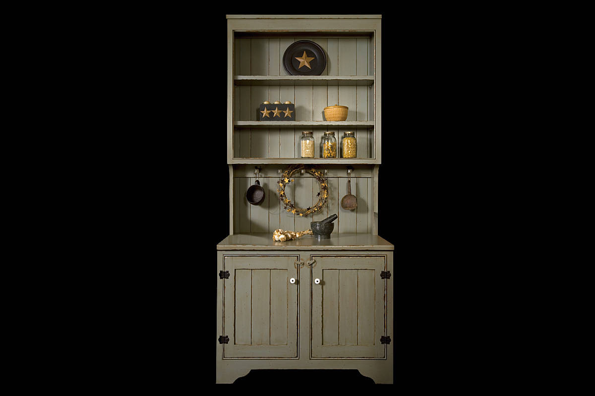 Inset Gray Cabinet
