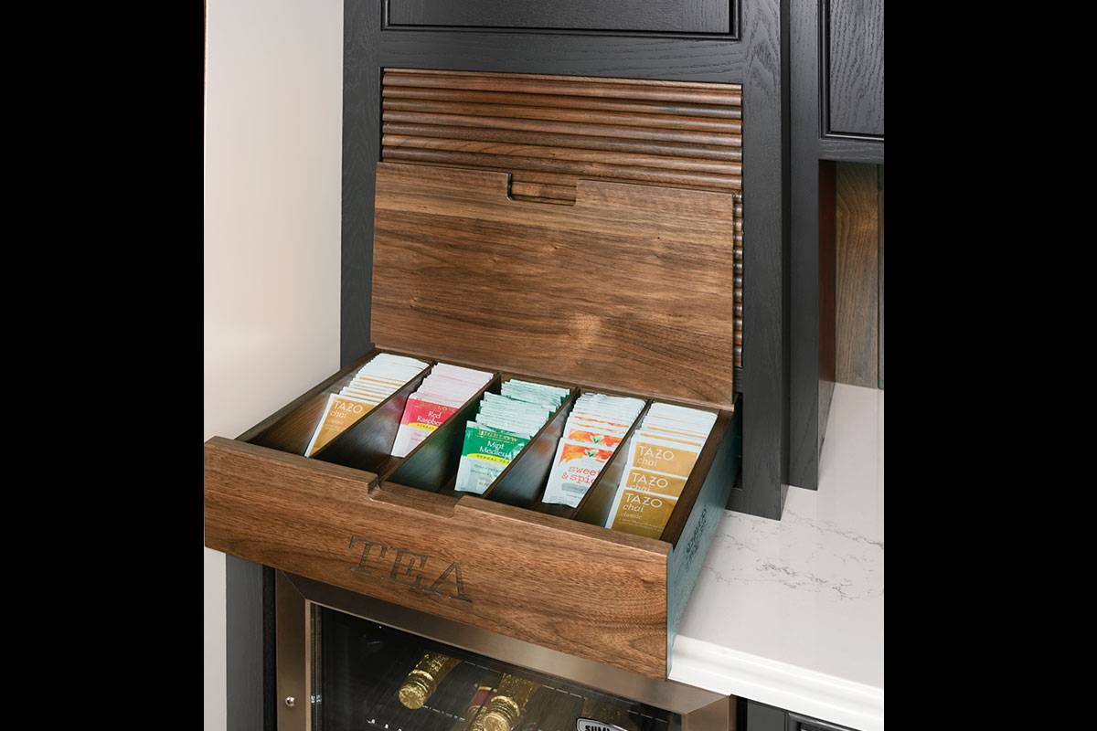 Tea Drawer Open