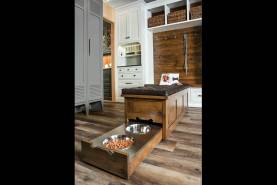 Dog Bench Food Drawer