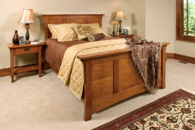 Mission Panel Bed and Nightstands - Large